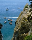 MEXICO ACAPULCO CLIFF DIVERS. Royalty Free Stock Photo